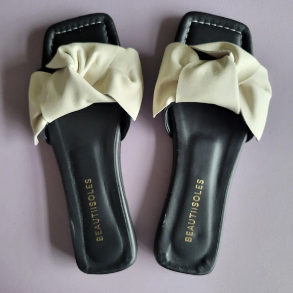 BEAUTIISOLES Sharon Leather Convertible Sandals Women's 7.5 Minimalist Summer - Picture 11 of 12